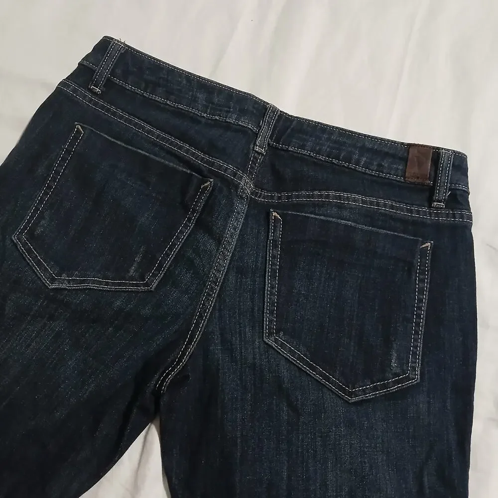 Simply Vera Vera Wang Denim 4 Capri Mid Rise Dark-Wash Straight Leg